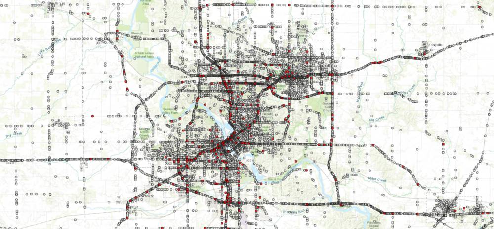 City roads map