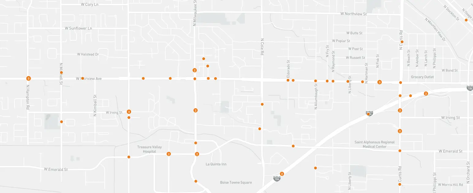 Idaho street map