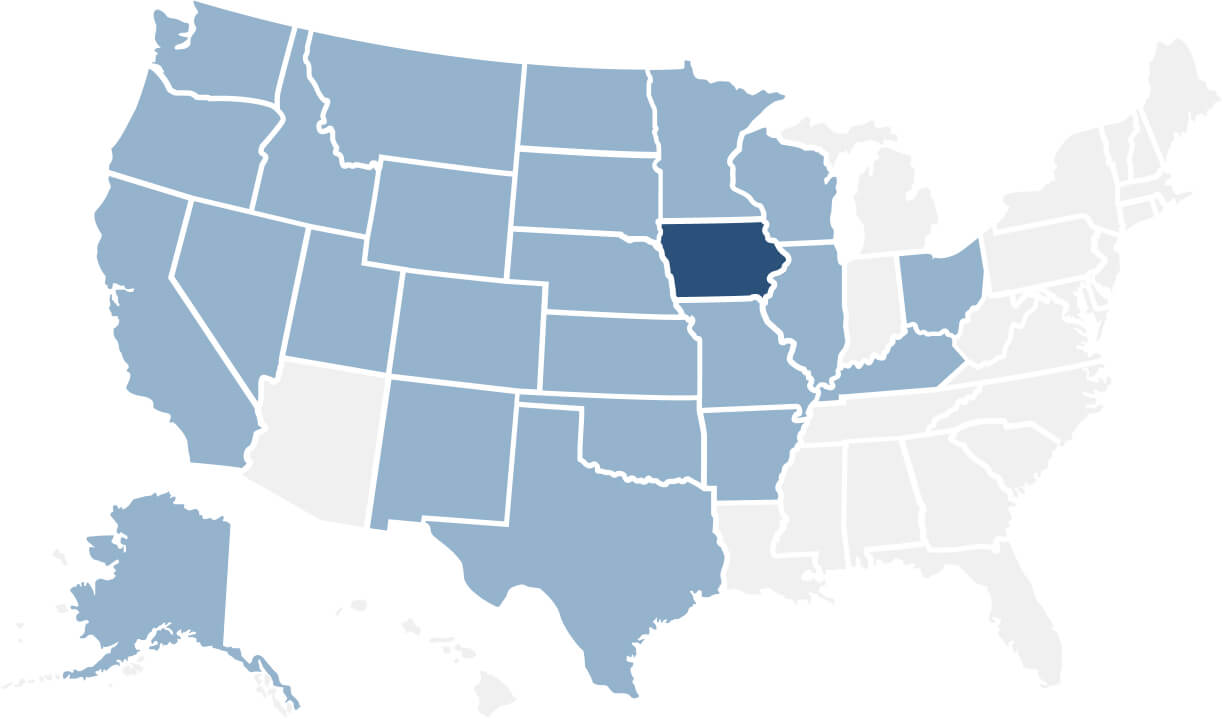 Lowe law group home s11 Iowa map img