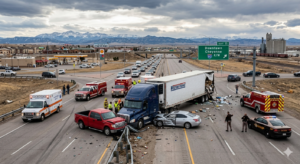 Cheyenne truck accident on I-80 where a Cheyenne truck accident lawyer can help determine liability and recover compensation