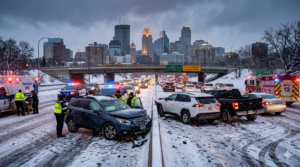 Minneapolis winter car accident where a Minneapolis car accident lawyer can help determine liability