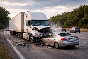 Wichita Truck Accident Attorney - Truck Crash Scene