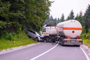 Semi truck crash in Fargo North Dakota where a Fargo truck accident lawyer helps injury victims recover compensation