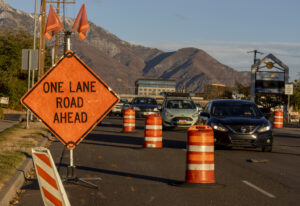Lehi construction zone roadway where a Lehi construction accident attorney helps crash victims recover compensation